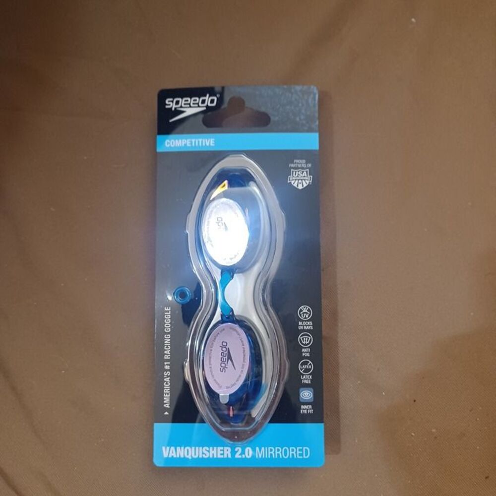Speedo Vanquisher 2.0 Mirrored Goggles new in box